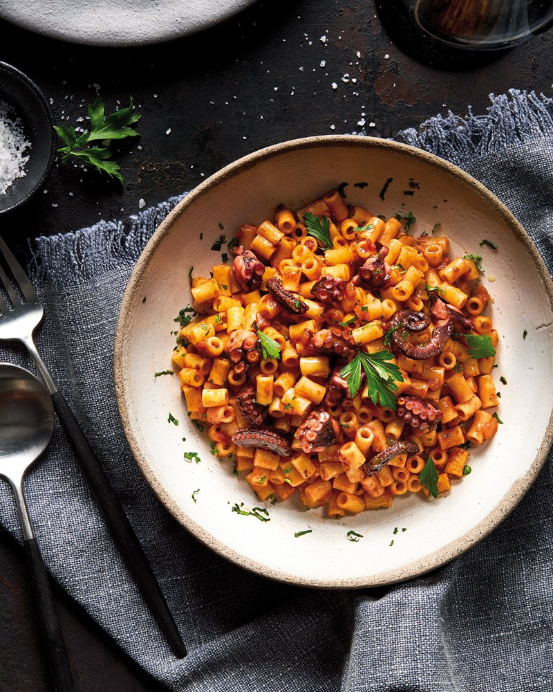 Ditalini with Octopus